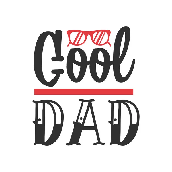 Cool Dad Typographic Vector Design Isolated Text Lettering Composition — Stock Vector