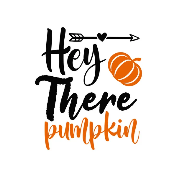 Merhaba balkabağı tipografik vektör tasarımı, izole metin, harf bileşimi   