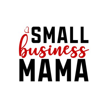 Küçük işsizlik ana tipografik vektör tasarımı, izole metin, harf kompozisyonu