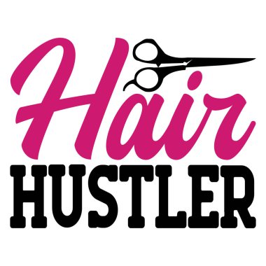 saç fahişeliği tipografik vektör tasarımı, izole metin, harf kompozisyonu