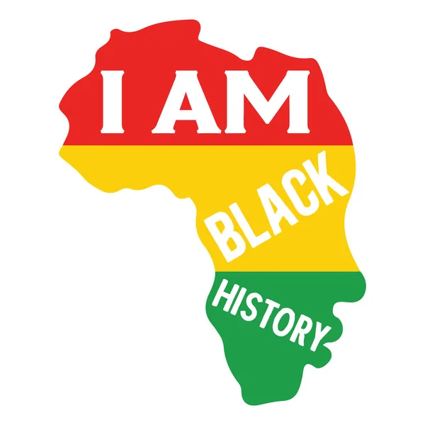 stock vector i'm black history  typographic vector design, isolated text, lettering composition   