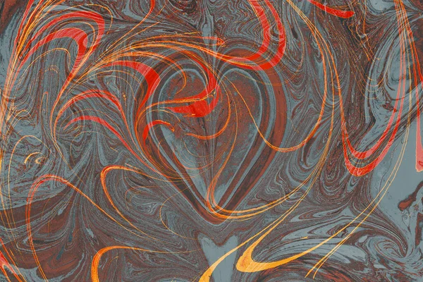 Abstrakcyjny Obraz Serca Kreatywny Marmurkowy Wzór Serca Tło Tekstury — Zdjęcie stockowe