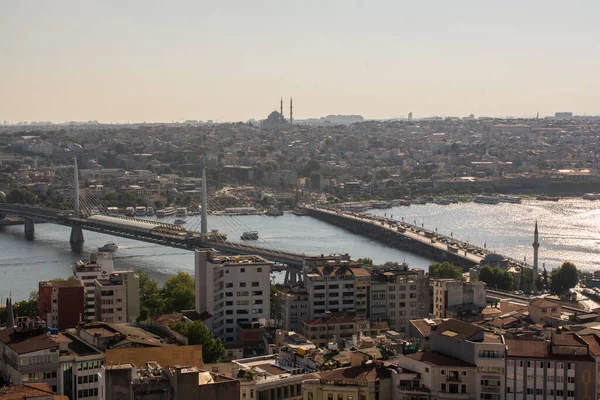 Blick Vom Galata Tower Auf Die Stadt Istanbul Türkei — Stockfoto