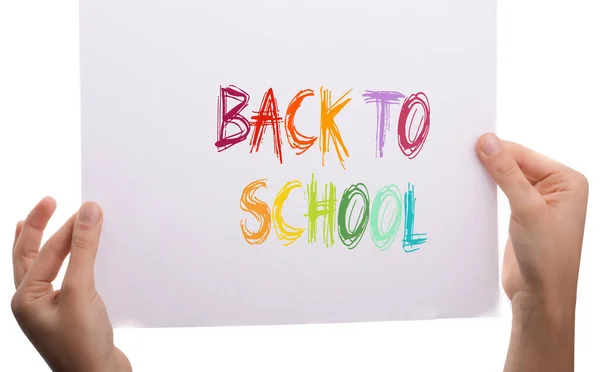 Voltar Redação Escola Como Conceito Educacional — Fotografia de Stock