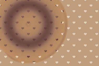 Kutlama kartı ya da sevgililer günü için kalp kalıpları şablonu