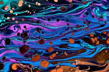 Kumaş için soyut yaratıcı mermer desen. Yazdırma için Ebru mermer efekt yüzey deseni tasarımı