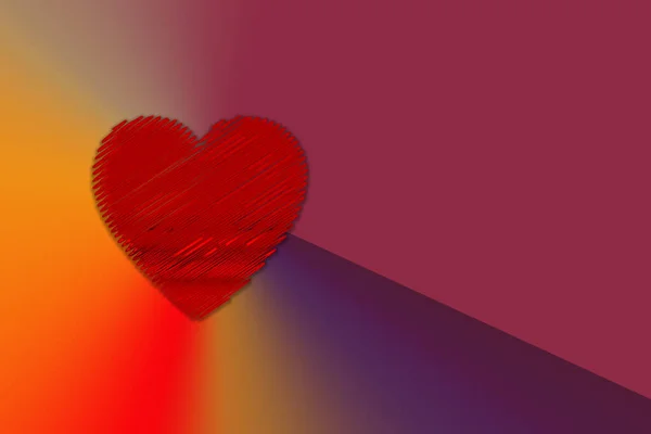 Sevgililer Günü Kalp Tasarımın Kutlu Olsun Sevgililer Günü Karşılama Arkaplanı — Stok fotoğraf