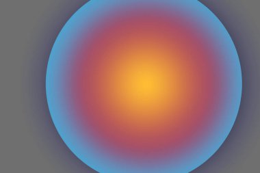 Soyut renkli küresel çember geometrik desen tasarımı ve arkaplanı.