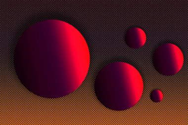 Modern fütüristik soyut geometrik küre gradyan şekiller