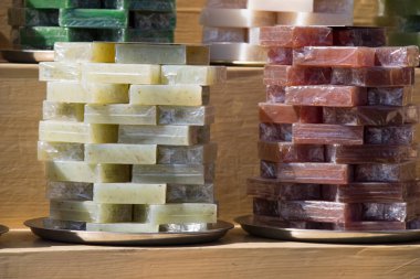 Kokulu el yapımı organik sabun koleksiyonu