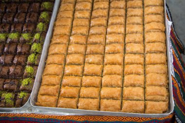 Pazar 'da Türk geleneksel çöl tatlıları