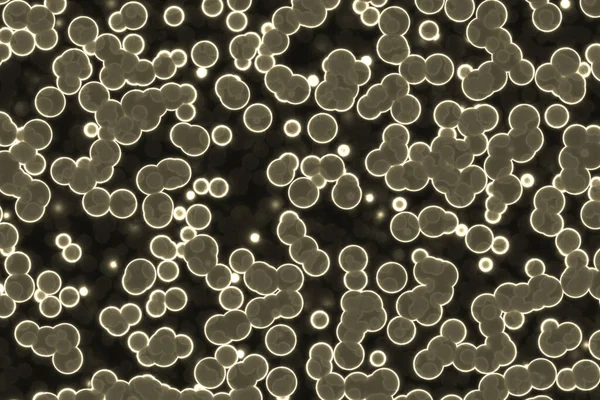 Microrganismi Falsi Microbiologia Batteri Cellule Virus Germi Microrganismi — Foto Stock