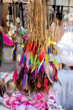 Dekoratif amaçlar için güzel kuş tüyleri