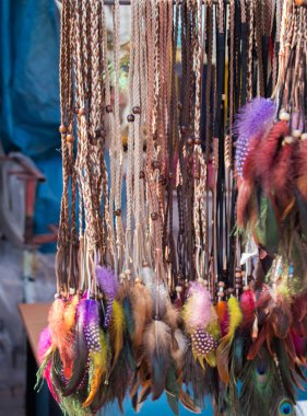 Dekoratif amaçlar için güzel kuş tüyleri