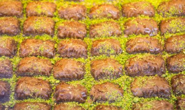 İstanbul 'dan geleneksel Türk tatlıları Baklava