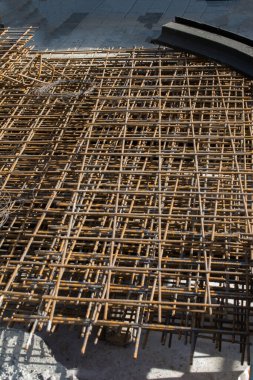 Demir çubuklar inşaat için beton çubukları güçlendirir