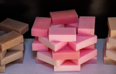 çok renkli çevre dostu saç ve vücut için sabun kalıpları