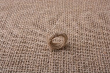 Kahverengi renkli keten iplik kağıdı arkaplanı