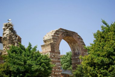 Türkiye 'deki antik ephesus şehrinin kalıntıları.