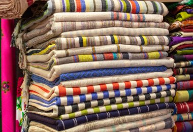 Hamam Pestemal peştamal olarak bilinen Türk Hamamı Havluları Yığını