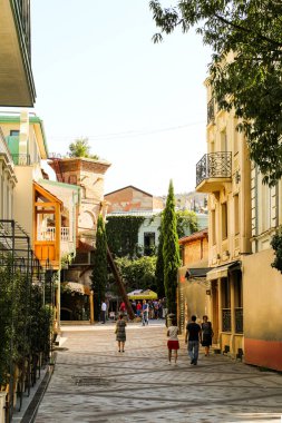 Tiflis sokaklarının manzarası