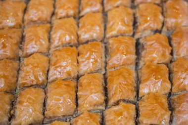 İstanbul 'dan geleneksel Türk tatlıları Baklava