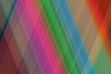 Kutlama kartı ya da sevgililer günü için kalp kalıpları şablonu