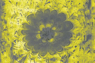 Soyut boyalı yaratıcı ebru sanat arka planı. Mermer desenli çiçek desenleri