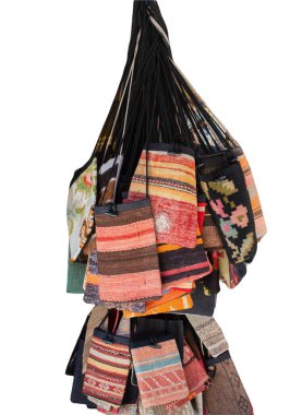 Türkiye 'den hatıra olarak geleneksel süslemeli el çantası