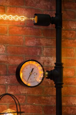 Dekoratif stil filament ampulleri görünürde