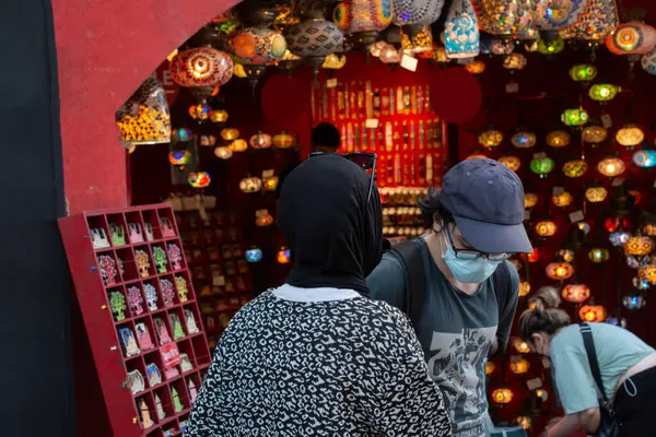 stock image Mosaic colorful Ottoman lamps  Lanterns