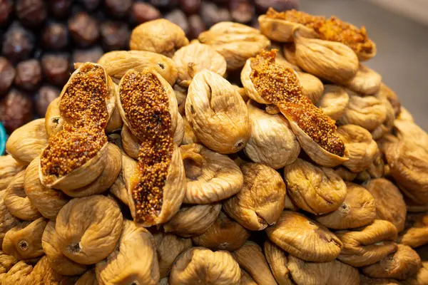 stock image Dry fig fruit in the market in view