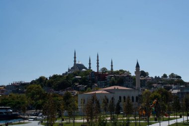 İstanbul 'da Süleyman Camii' nin Wiew of Süleyman