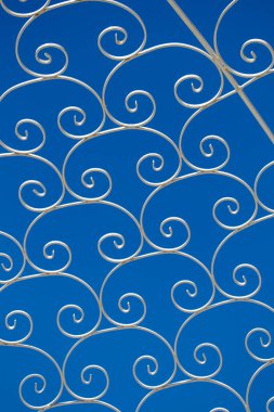 Metal üzerinde soyut formda arkaplan ve arkaplan dokusu ayrıntıları