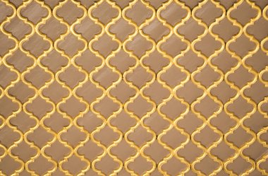 Tahtada geometrik desenli Osmanlı Türk sanatı