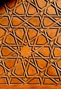 Tahtadaki geometrik desenler Osmanlı sanatı