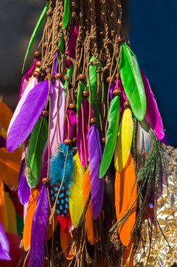 Yumuşak, güzel kuş tüyü ve deseni