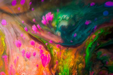 Geleneksel Osmanlı Türk mermer sanat modelleri soyut renkli arkaplan olarak