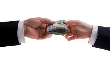 Amerikan para birimi konsepti, dolar banknotları, Amerikan para birimi konsepti. Dolar nakit geçmişi.