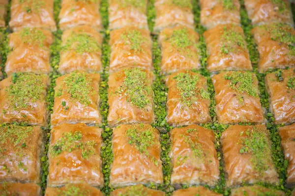 İstanbul 'dan geleneksel Türk tatlıları Baklava