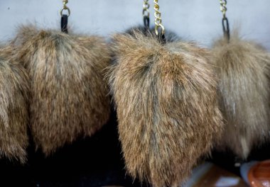 Arka plan dokusu olarak dekoratif hayvan kürkü