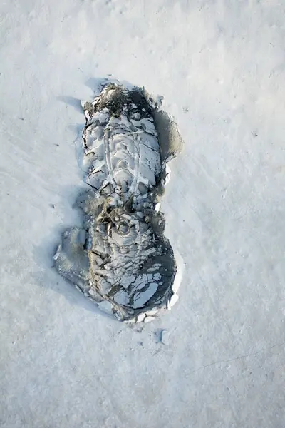 stock image Footstep pattern seen on a concrete background