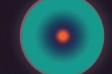 Soyut renkli küresel çember geometrik desen tasarımı ve arkaplanı.