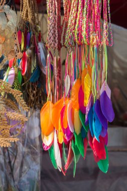 Dekoratif amaçlar için güzel kuş tüyleri