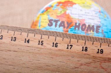 Coronavirus salgını sağlık tavsiyesi. Evde kal..