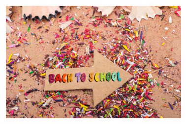 Okula dönüş, davetiye için eğitim geçmişi, terfi posteri, afiş