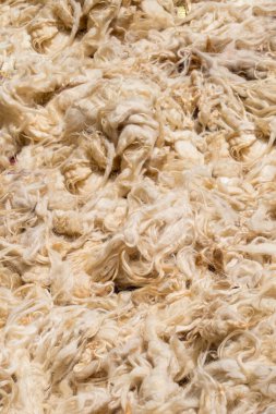 Doku arkaplanı olarak yün yığını