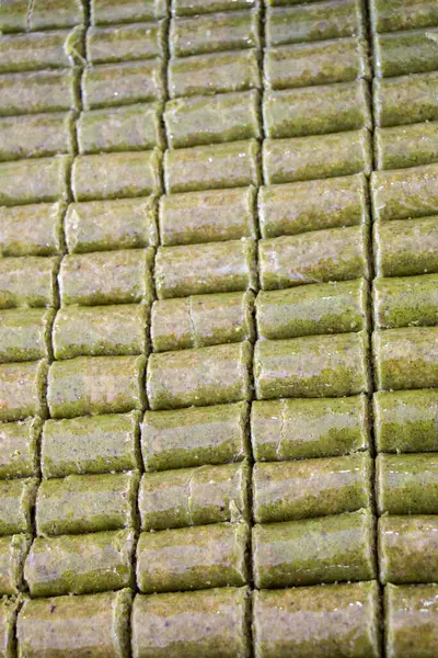 stock image Turkish traditional desert sweets at the Market