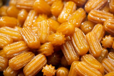 Tulumba (or Bamiyeh), popular Turkish dessert  in the Ottoman cuisine