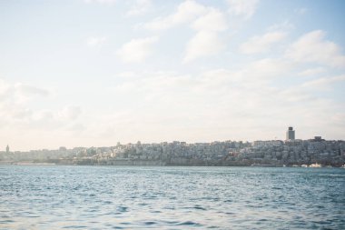 İstanbul 'un Anadolu kıyılarından İstanbul' un Boğaz manzarası